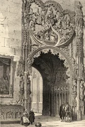 Tor der Kathedrale, Segovia, Illustration aus 